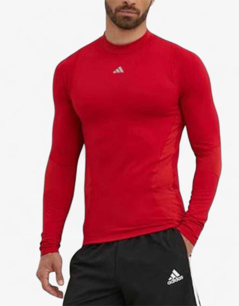 ADIDAS TechFit Cold.Rdy Blouse Red