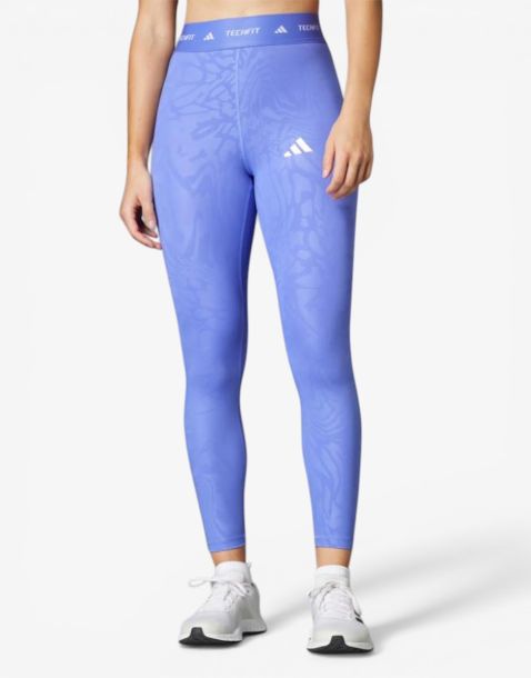 ADIDAS Techfit Printed 7/8 Leggings Blue