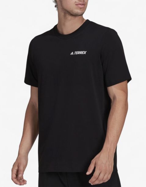 ADIDAS Terrex Mountain Landscape Graphic Tee Black