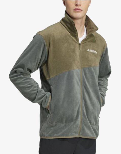 ADIDAS Terrex Multi Full-Zip Fleece Grey/Green
