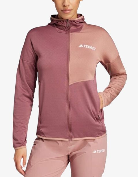 ADIDAS Terrex Xperior Climawarm Light Fleece Hooded Pink