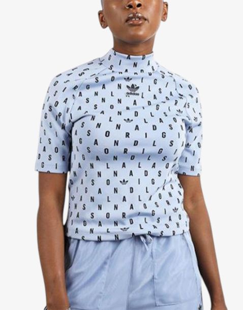 ADIDAS Tight Crop Top Tee Blue