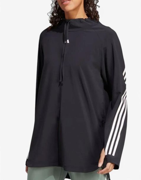 ADIDAS Train Icons Full-Cover Hooded Top Black
