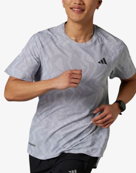 ADIDAS Ultimate Engineered Running Tee Gray
