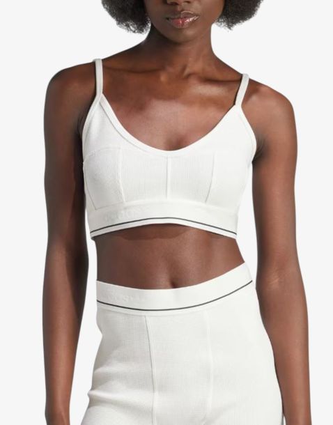 ADIDAS Waffle Bra Top White