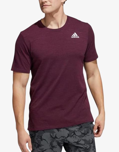 ADIDAS Workout City Elevated Tee Burgundy