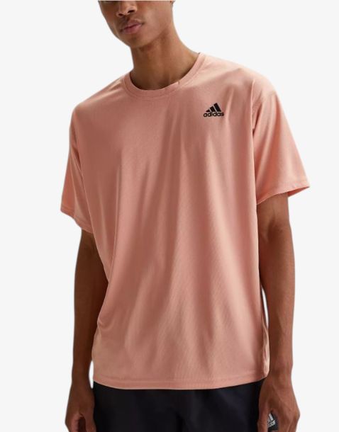 ADIDAS Yoga Sports Round Neck Short Sleeve Tee Pink