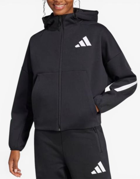 ADIDAS Z.N.E. Full-Zip Hoodie Black/White