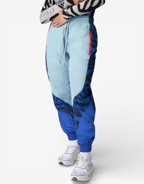 ADIDAS х Stella McCartney Printed Woven Track Pants Blue
