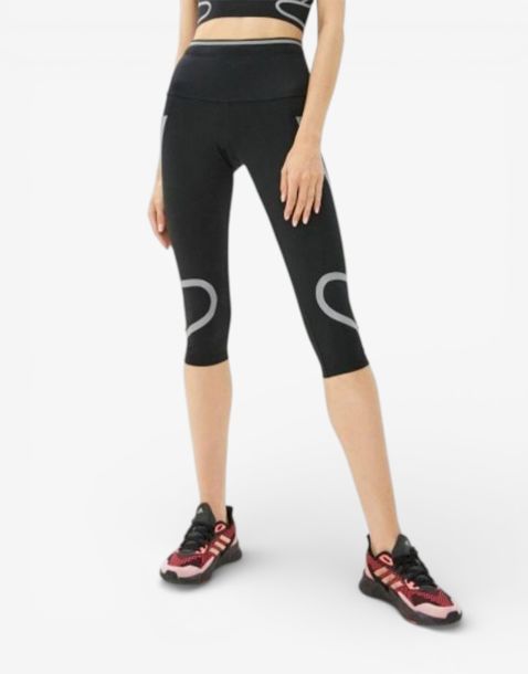 ADIDAS х Stella McCartney TruePace Heat.Rdy 3/4 Running Leggings Black