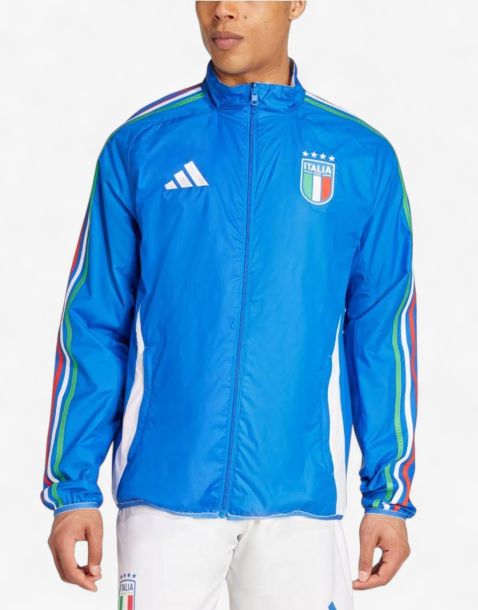 ADIDAS x Italy Anthem Football Jacket Blue/White