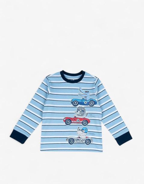 CHICCO Boys Blouse Light Blue Striped