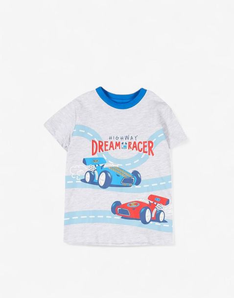 CHICCO Boys Dream Racer Tee Light Grey