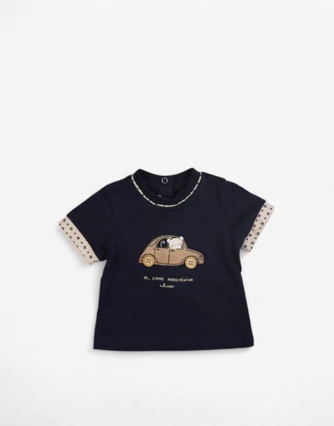 CHICCO Boys Knitted Tee Dark Blue