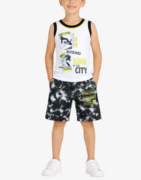 CHICCO Boys Shorts And Tank Set White/Multi