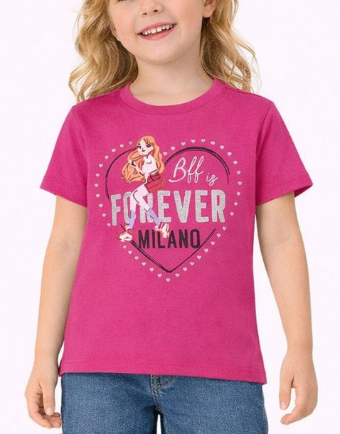 CHICCO Girls Milano Tee Dark Pink