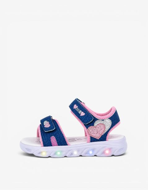 CHICCO Girls Sandals Denim/Pink