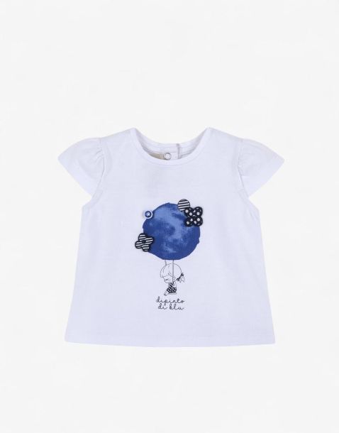CHICCO Girls Tee White/Blue