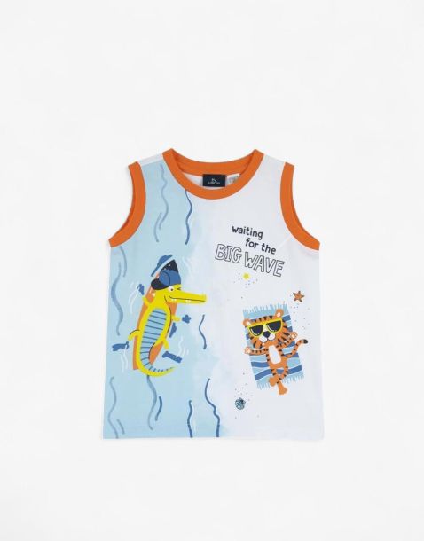 CHICCO Boys Tank White/Multi
