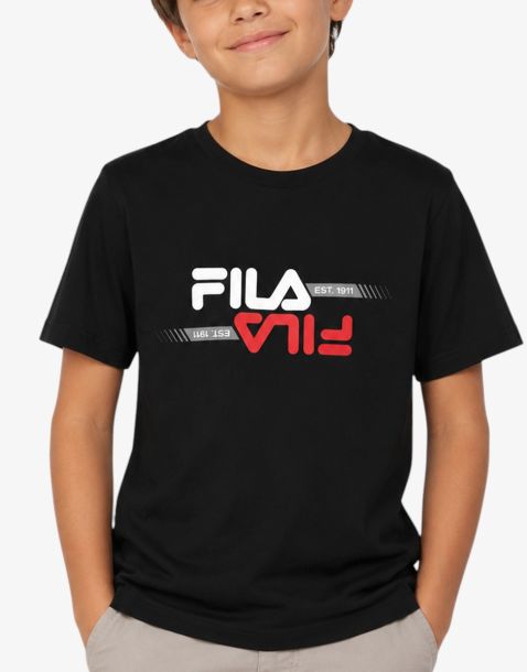 FILA Morimondo Regular Graphic Tee Black