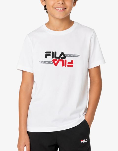 FILA Morimondo Regular Graphic Tee White