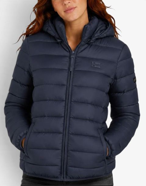 GEOGRAPHICAL NORWAY Atichoko Puffer Hoodie Jacket Navy