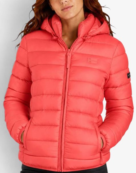 GEOGRAPHICAL NORWAY Atichoko Puffer Hoodie Jacket Red