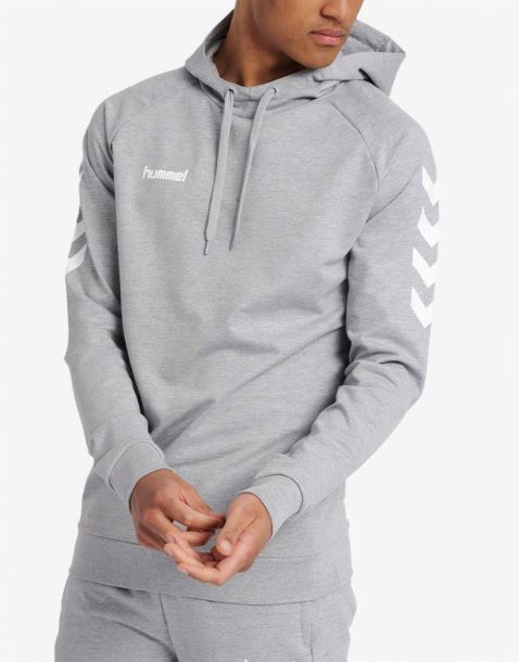 HUMMEL Go Cotton Hoodie Grey Melange