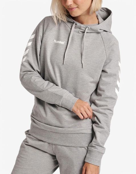 HUMMEL Go Cotton Hoodie Grey Melange W
