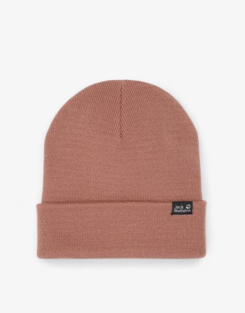 JACK WOLFSKIN Ribbed Beanie Pink