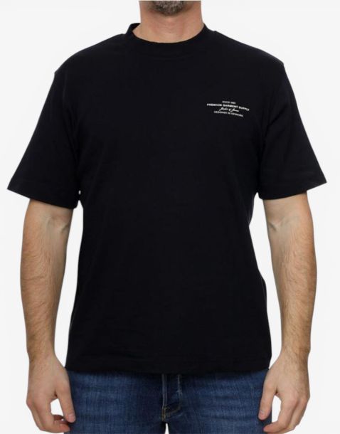 JACK&JONES Black And Branding Tee Black