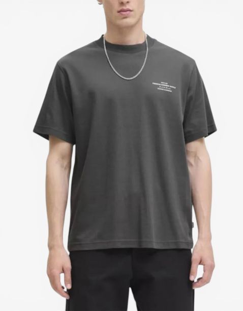 JACK&JONES Branding Ss Crew Tee Grey