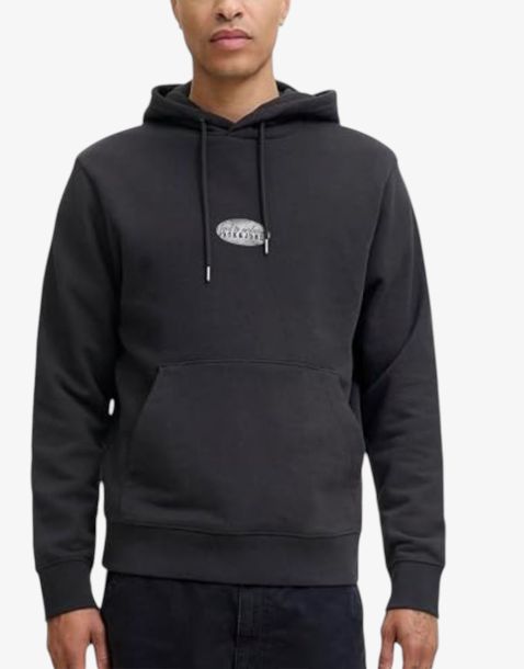 JACK&JONES Jjedetroit Sweat Hood Styd AW25 Black