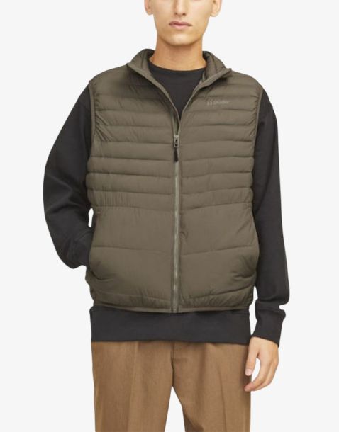 JACK&JONES Jjestate Packable BW Collar Noos Canteen Green