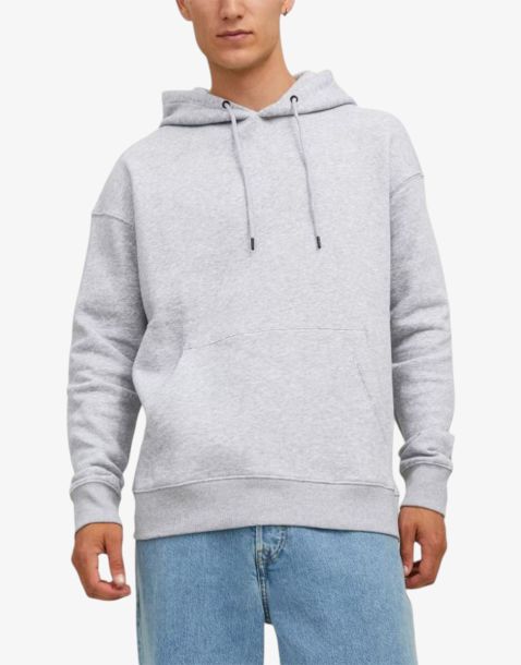 JACK&JONES Jjester Basic Sweat Hood Noos Light Grey Melange