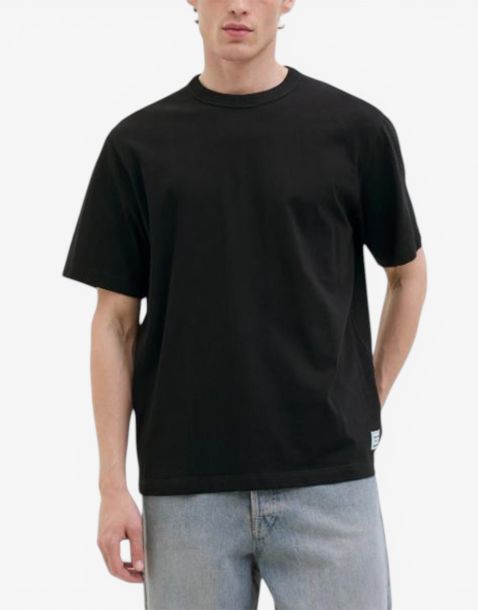 JACK&JONES Relaxed Fit Crew Tee Black