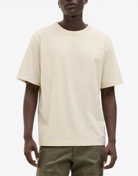 JACK&JONES Relaxed Fit Crew Tee White