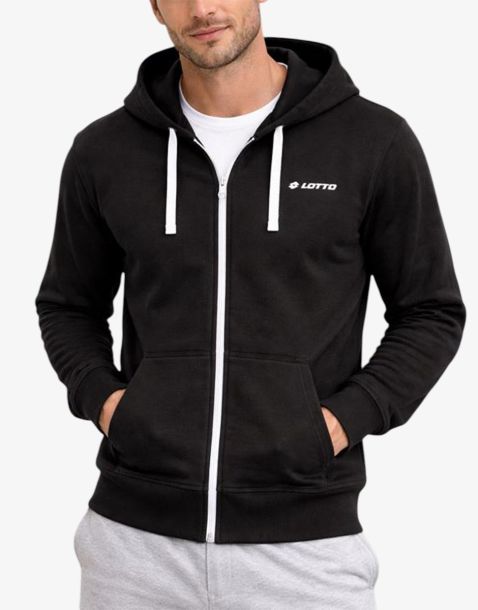 LOTTO Full Zip Hoodie Black