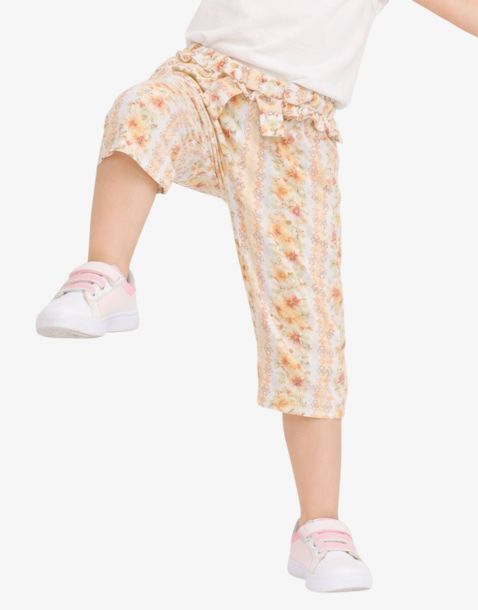 MAYORAL Flower Summer Pant Orange