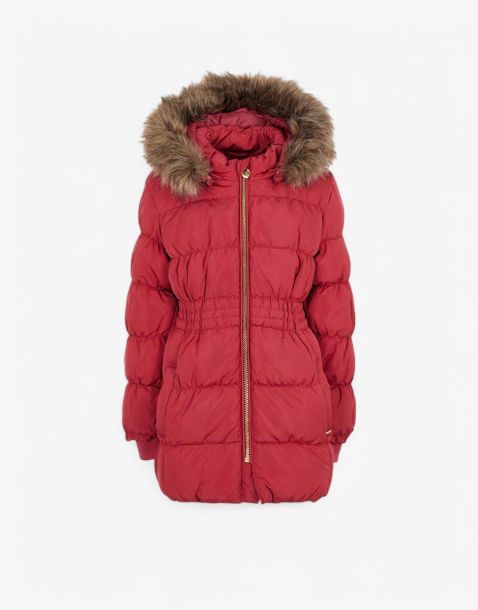 NAME IT Molly Long Down Jacket Cerise