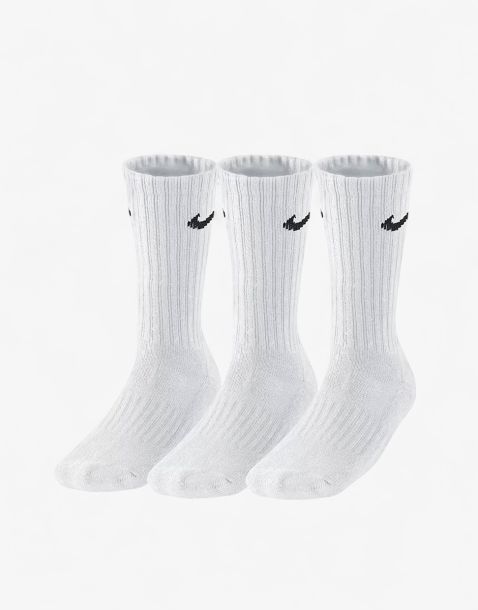 NIKE 3-Pack Value Cushioned Crew Socks White