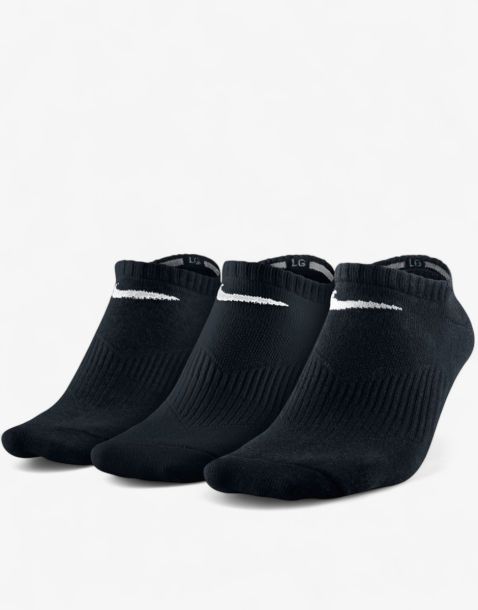 NIKE 3-Packs Lightweight No-Show Training Socks Black