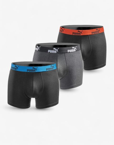 PUMA 3-Packs Boxer Shorts Black Anthracite