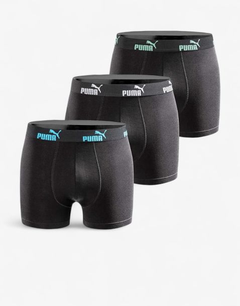PUMA 3-Packs Boxer Shorts Jet Black