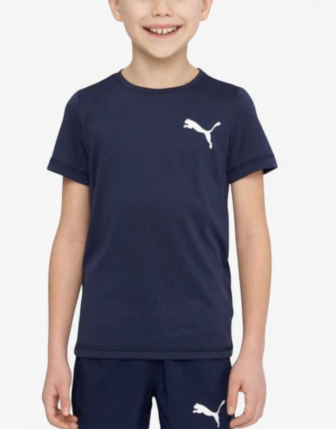 PUMA Active Small Logo Tee Blue