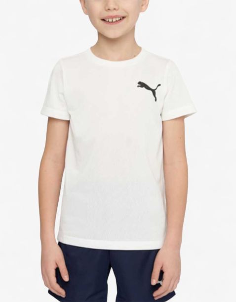 PUMA Active Small Logo Tee White