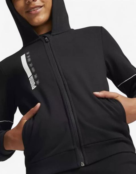 PUMA Active Sports Full-Zip Hoodie Black