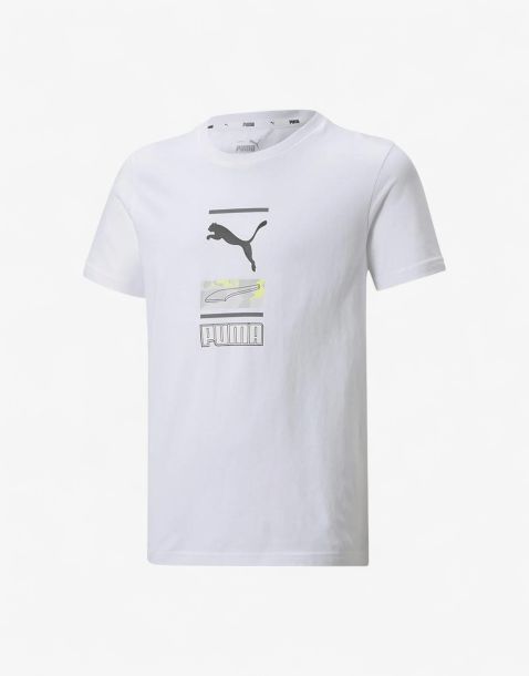 PUMA Alpha Graphic Tee White