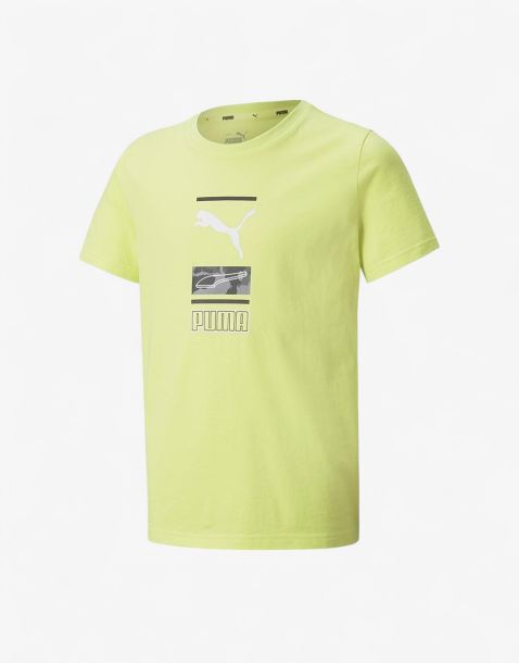PUMA Alpha Graphic Tee Yellow