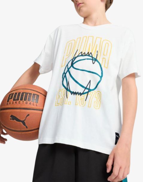PUMA Basketball Winning Shot Tee White